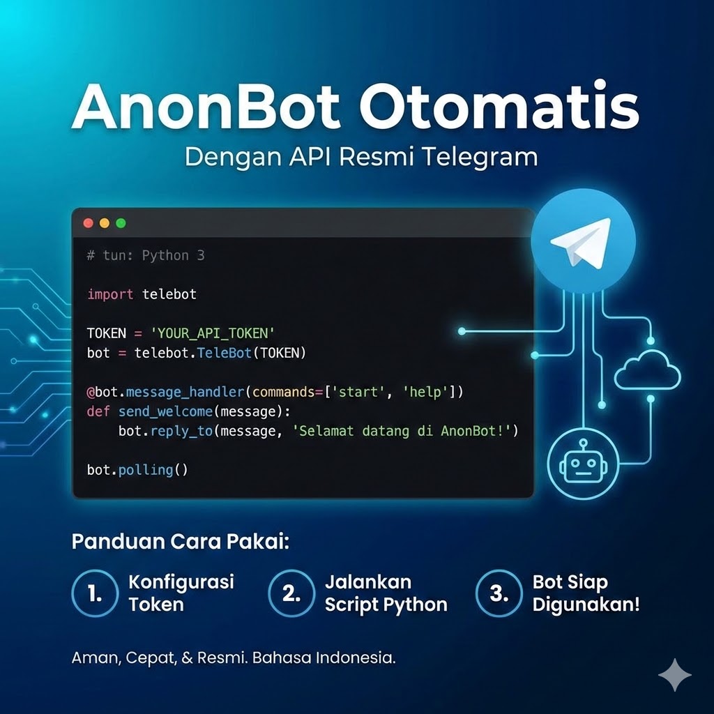 [TOOLS] AnonBot Auto Cari Pasangan - Bot Otomatis Cari Pasangan & Kirim Pesan Python3